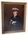 Antique Oil Painting Portrait of WWI US Navy Officer George M. Dyott by Frank Moss Bennett, 1917 This original oil on...