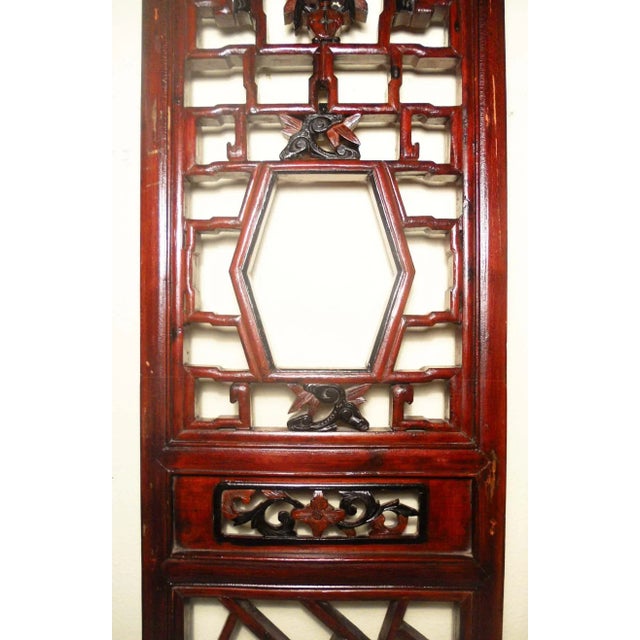 Early 19th Century Antique Chinese Screen PanelsCunninghamia Wood - A Pair For Sale - Image 4 of 11