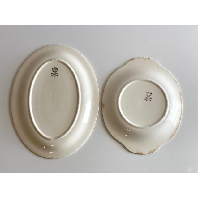 Vintage Mexican Siesta Serving Plates Edwin M. Knowles- Set of 2 For Sale - Image 10 of 10