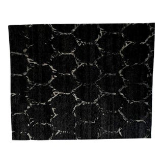 Silk and Wool Nepalese Rug , 8'2" X 9'9" For Sale