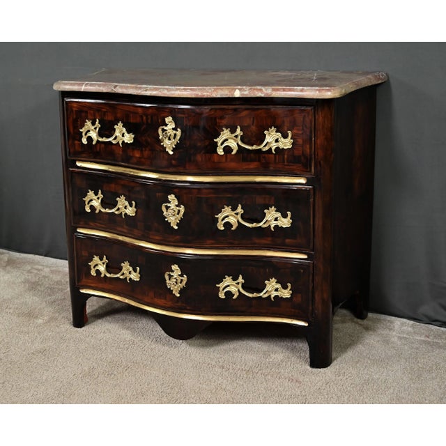 Louis XIV Marquetry Chest of Drawers, 1700s For Sale - Image 3 of 18