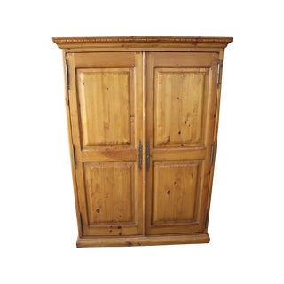 Kreiss Knotty Pine Wardrobe Armoire For Sale