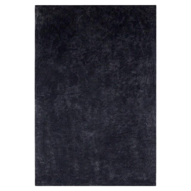 Large Black Painting by Enrico Dellatorre For Sale