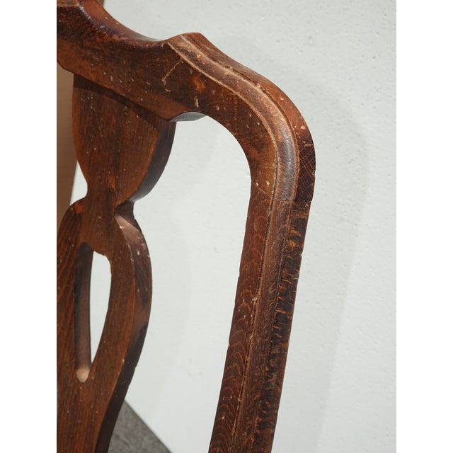 Set of Eight Vintage French Country Rush Seat Dining Chairs For Sale - Image 9 of 16