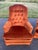 These are an identical pair of Mid-Century / 1970s Hollywood Regency swivel rocker lounge chairs. They feature a luxury...
