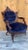 Antique Victorian Eastlake Carved His/Her Tufted Chairs Newly Reupholstered in Blue Velvet - Pair For Sale - Image 9 of 13