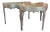Tara Shaw Silver Leaf Console - Pair For Sale