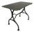 Steel Garden Bistro Table with Curved T-Profiles, 1950s For Sale