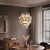 Brass Aloadecor Hand-Blown Glass Chandelier in Warm Brass For Sale - Image 8 of 9