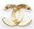 Chanel Chanel Vintage Gold Plated CC Large Brooch For Sale - Image 4 of 4