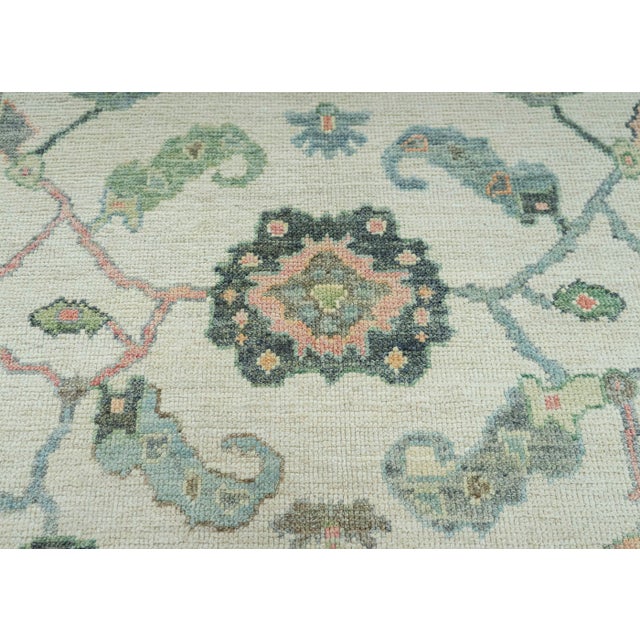 Turkish Oushak Rug 4'11" x 7'2" #20284 For Sale - Image 4 of 8