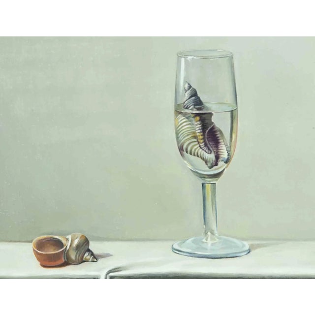 Glass and Shells is an oil painting realized in 2010s by Zhang Wei Guang (Mirror). Beautiful oil painting on canvas....
