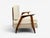Wood Peter Hvidt & Orla Mølgaard-Nielsen Style, Settee, Cream Boucle, Denmark, 1960s For Sale - Image 7 of 10