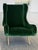 Marco Zanuso Green Velvet Mohair "Senior" Lounge Chairs - A Pair For Sale - Image 11 of 16