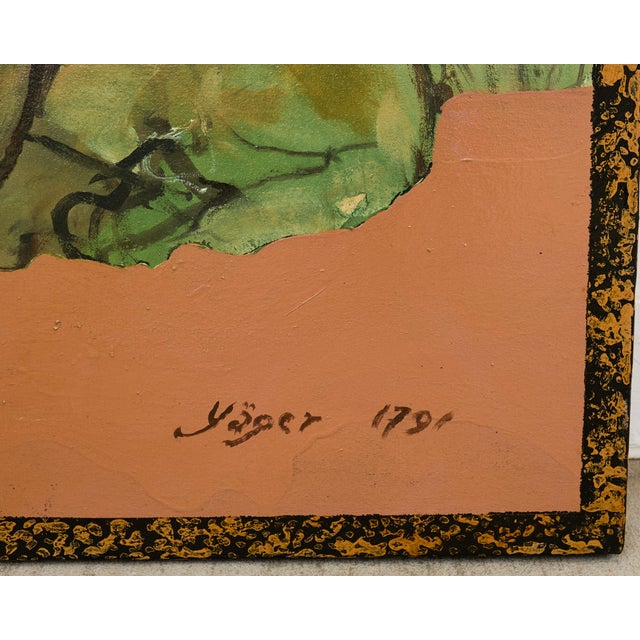 Late 20th Century Ira Yeager Country French Farmer With Animals 8 Ft. For Sale - Image 5 of 18