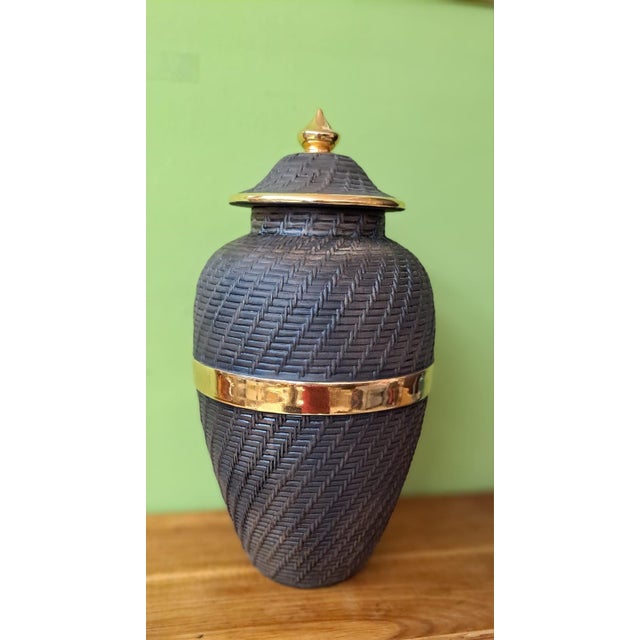 Vintage Ceramic Jar, 1980 For Sale - Image 9 of 9