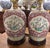 Paint Early to Mid Twentieth Century Chinese Export Famille Rose Ginger Jar Lamps Turquoise Enamel Flowers Birds, a Pair For Sale - Image 7 of 11