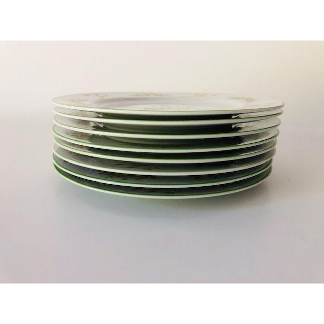 Vintage Sango "Charisma" Diplomat Pattern #338 Salad Plates S/8 For Sale - Image 4 of 6
