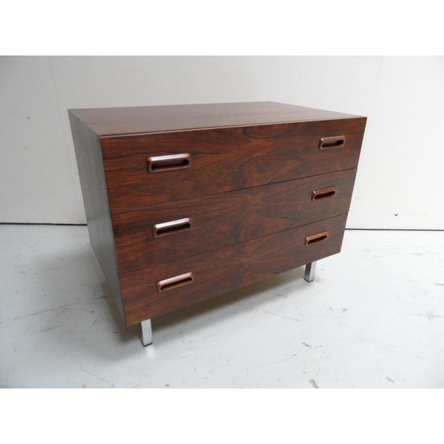 Brown Mid-Century Chest of Drawers, 1950s For Sale - Image 8 of 11