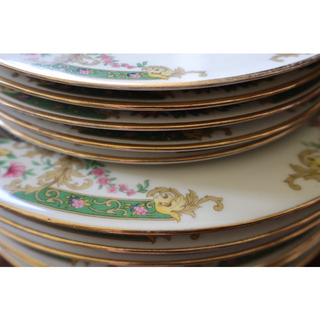 1920s Hass & Czjzek Crown Imperial Czech Porcelain Plates, Set of 11 For Sale - Image 11 of 18