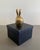 Contemporary Italian Brass Rabbit Salt and Pepper by Ghidini 1961, Set of 2 For Sale - Image 3 of 9