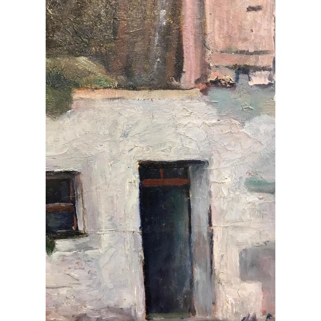 Emile Bressler, The Farm in Perspective, Oil on Canvas For Sale - Image 5 of 7