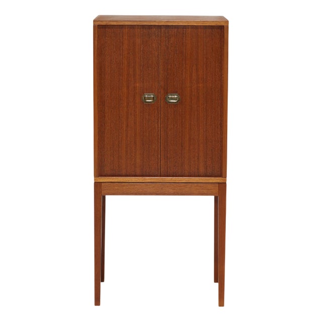 Danish Teak Bar Cabinet by Henning Korch for Silkeborg Møbelfabrik, 1960s For Sale