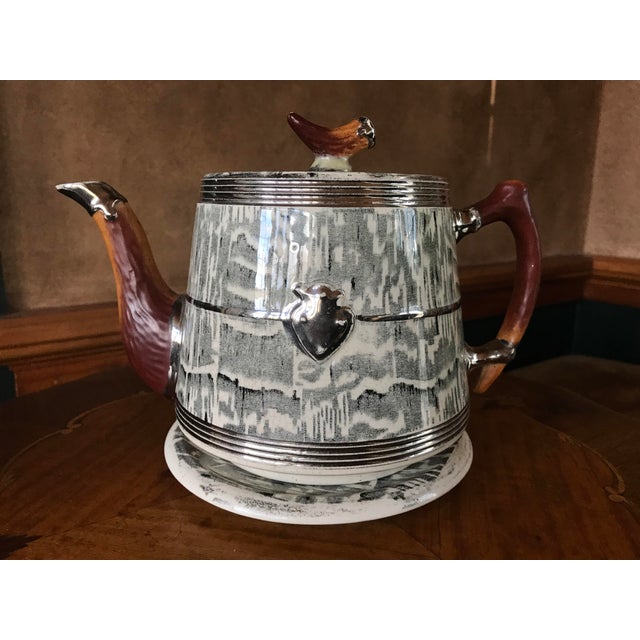 1930s Arthur Wood Silver Shield Teapot Chairish