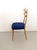 Wood Vintage Maple Dining Chairs with Ultramarine Blue Fabric, 1950s, Set of 5 For Sale - Image 7 of 11