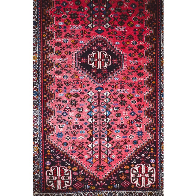 Vintage Middle Eastern Abadeh Wool Rug For Sale - Image 6 of 6