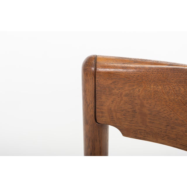 1960s Vintage Dining Chairs in Dark Oak, 1960s, Set of 4 For Sale - Image 5 of 12