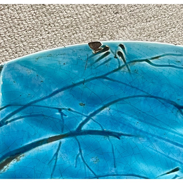 Ceramic Majolica Marine Life Charger by Rare Schutz Cilli 19Th Century. For Sale - Image 7 of 12