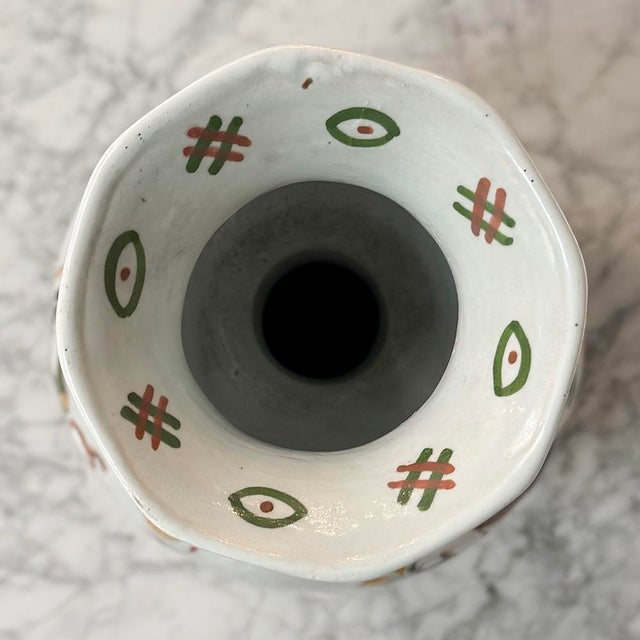 Late 19th Century Pair of Large Boch Frères Keramis Polychrome Faience Vases For Sale - Image 14 of 18