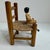 Vintage Eric Horne Co. Wooden Peg Doll in a Rush-Seat Chair, Made in Usa For Sale - Image 4 of 15