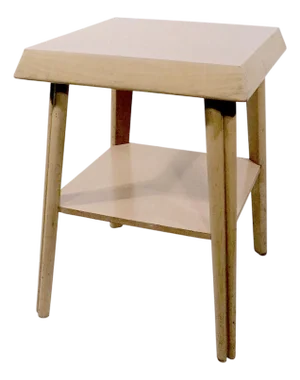 Mid Century Two Tier End Table Att. To Mersman