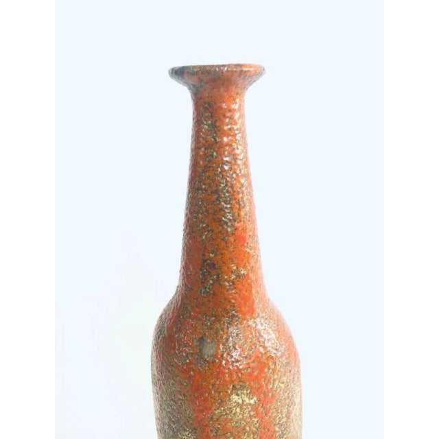 Mid-Century Modern Midcentury Studio Pottery Tall Thick Glazed Vase, 1960s For Sale - Image 3 of 10