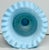 Glass 19th Century Victorian Moser Blue Opaline Glass Vase: Gilt Floral Decor, 15.5" For Sale - Image 7 of 10