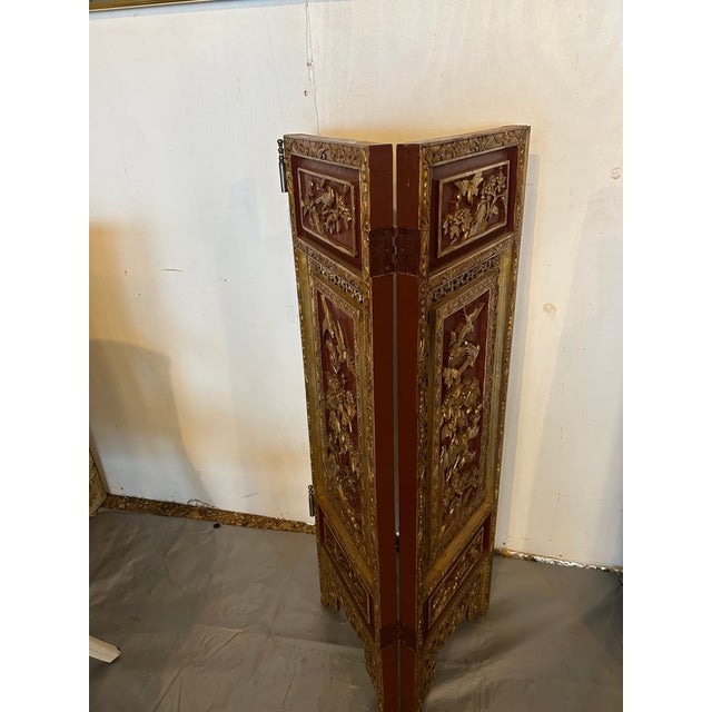 Wood Vintage Chinoiserie Screen Dividers - a Pair For Sale - Image 7 of 8