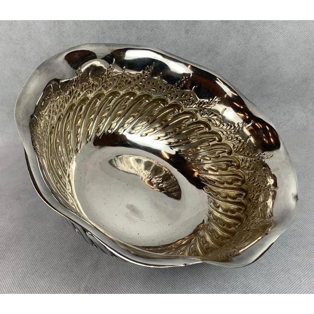 1930s Bailey, Banks & Biddle Sterling Silver Repoussé Bowl-9.5" For Sale - Image 5 of 10