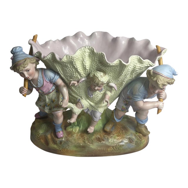 Early 20th Century Porcelain Planter Marked Sitzendorf For Sale