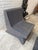 Postmodern Sculptural Slatted Lounge Chair and Matching Ottoman in Charcoal Gray, Circa 1990s For Sale - Image 4 of 9