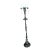 Antique Neoclassical Weighted Metal Torchiere Floor Lamp With Dual Pull Chains For Sale