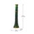 Handmade Tamegroute Green Glazed Ceramic Candlestick With Brass Details For Sale - Image 6 of 6