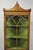 Traditional Antique English Adams Style Green Hand Painted Narrow Corner China Cabinet For Sale - Image 3 of 18