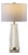 Gracellen Alabaster Table Lamp in White/Gold For Sale