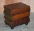 Leather Bound Side Tables with Drawers, Set of 2 For Sale - Image 10 of 18