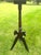 Victorian Antique, Walnut, Tripod, Occasional Table, Carved Tulip Motif, Geometric-Incised Details, Victorian/Eastlake Attributes, C 1900-1930’s For Sale - Image 3 of 12