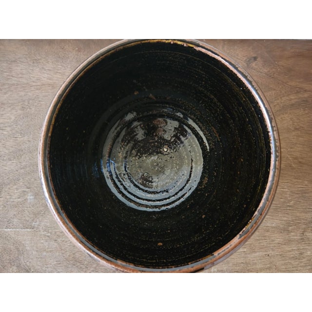 Late 20th Century Rustic Studio Pottery Bowl For Sale - Image 10 of 12
