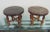 Mid Century Aztec Style Leather Embossed Footstools - a Pair For Sale In Philadelphia - Image 6 of 6