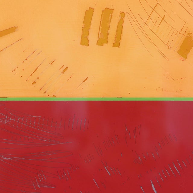 2020s The Window 369 - Modern Shiny Resin Minimalist Red and Yellow Dual Tone Artwork by Ricky Hunt For Sale - Image 5 of 9